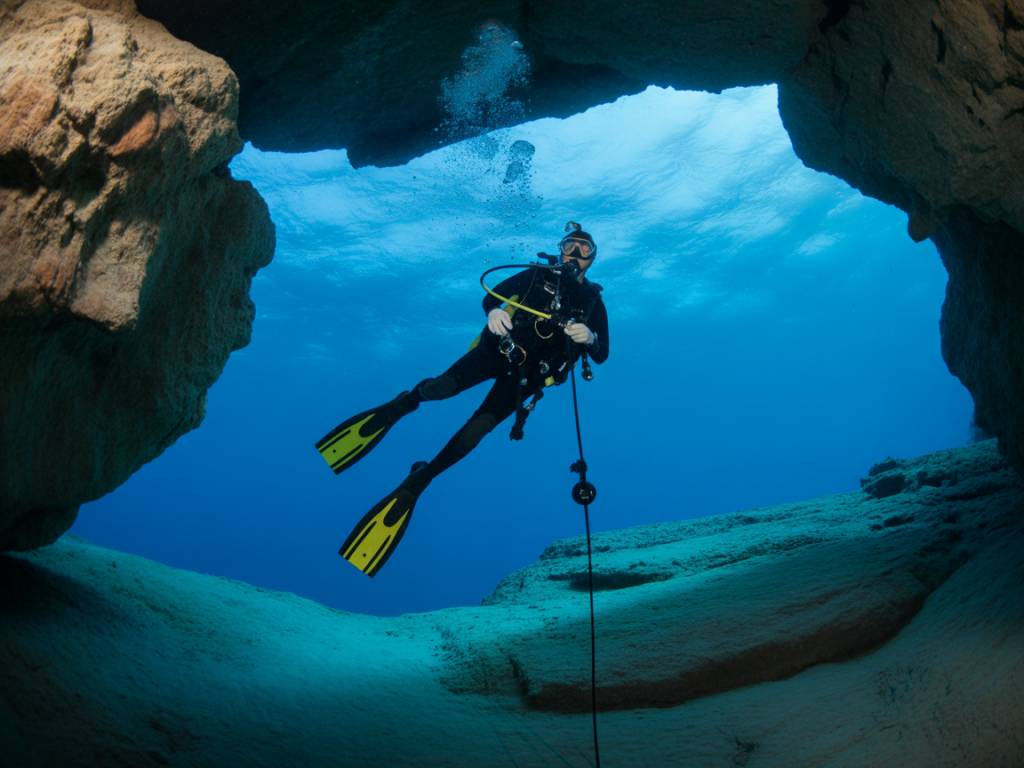 Plongée en grotte : explorer les cavités sous-marines en toute sécurité